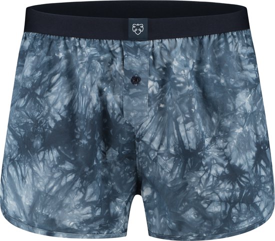 A-dam Blue Marble - Boxershort - Katoen - Onderbroek - Ondergoed - Heren - Blauw - S