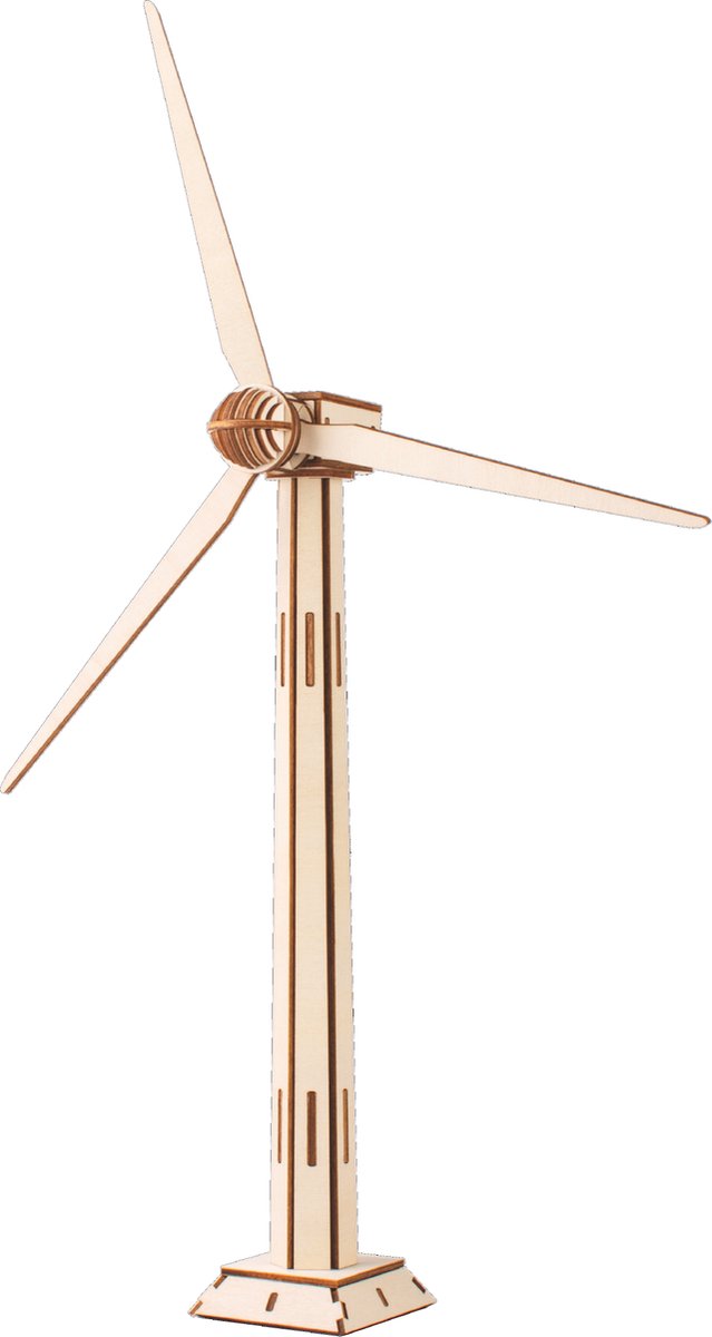 Bouwpakket 3D Puzzel Windturbine- hout