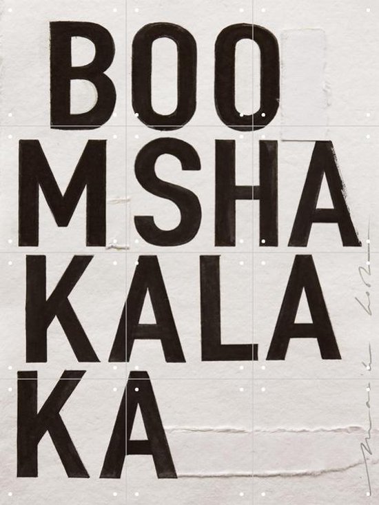 IXXI Boomshakalaka - Wanddecoratie - Typografie en quotes - 60 x 80 cm
