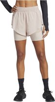 Adidas Hiit Hr 2 In 1 Korte Broek Beige M Vrouw