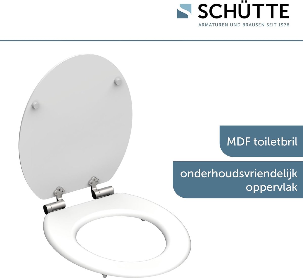 Goedkoopste closing mechanism I High quality - toiletdeksel met snelsluiting voor eenvoudige reiniging, Duroplast wc-deksel