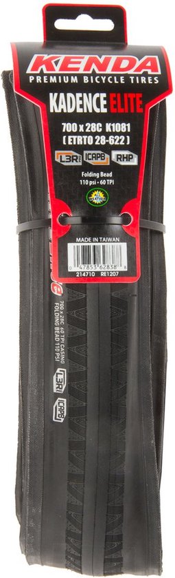 Kenda Kadence K1081 Elite 700x28C (28-622) Noir Tubetype