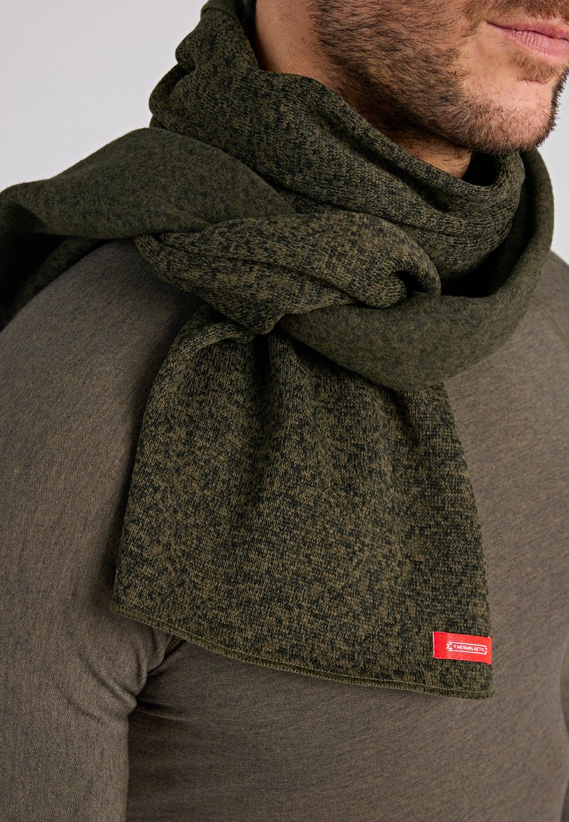 Damart - Fleece sjaal uniseks warm Thermolactyl - Dames - Groen - Eén maat