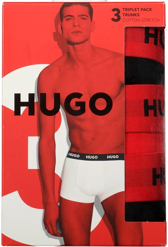 Hugo Boss Trunks (3-Pack) - Heren Boxers Kort - Multicolor - Maat M