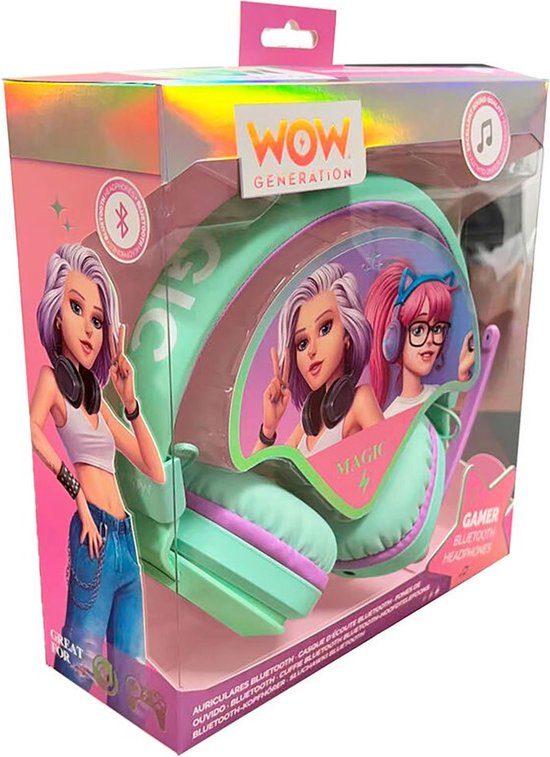Casque Audio Bluetooth Enfant WOW Generation - 50h Autonomie - Micro Intégré - Dès 6 Ans