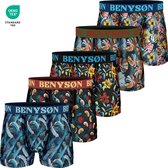 5 PACK Boxershort Heren | Katoen | Viscose | Maat XXL | Bloemen Print | Ondergoed Heren | Onderbroeken Heren |