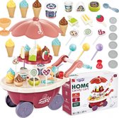WOOPIE Winkelwagen met ijs en snoep inclusief 36 accessoires - Speeltafel - Inclusief geluid en licht - Rollenspel
