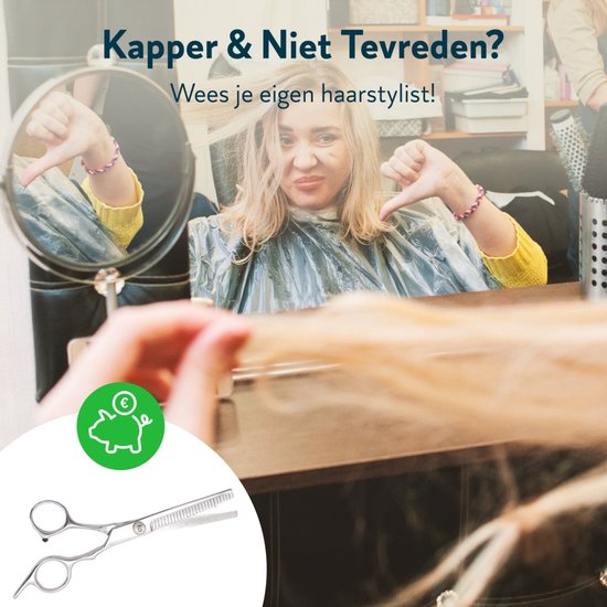Uitdunschaar Kapper Rechtshandig - Effileerschaar - Kappersschaar - RVS Coupeschaar