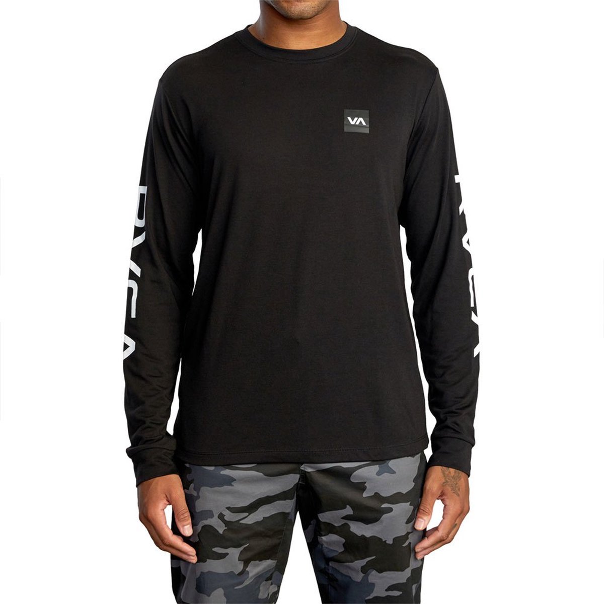 Rvca 2x Lange Mouwenshirt Zwart M Man