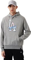 New Era Los Angeles Dodgers Mlb Double Logo Capuchon Grijs M Man