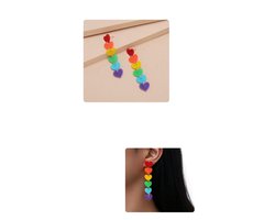 Jumada's Regenboog Oorbellen - LGBT Pride - Regenboog-Kleuren, Gay Pride-Symbool, Cadeau voor Verjaardag, Feestdag, Verassing, Love is Love, Gelijkheid