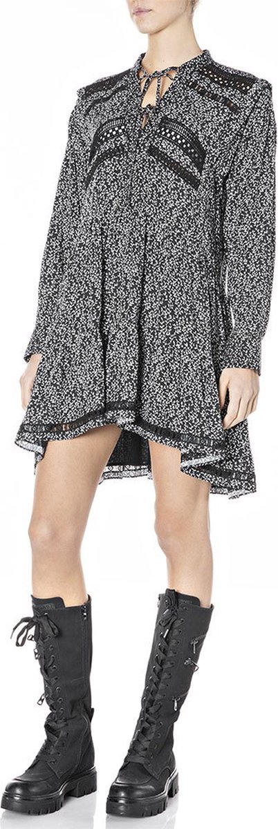 Replay W9709.000.73518 Jurk Zwart S Vrouw