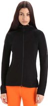 Icebreaker Zone Knit Zip Hood Zwart XS Femme