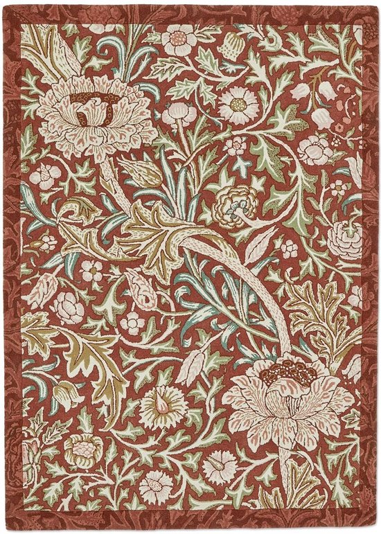 Vloerkleed Morris & Co Trent Red House 127503 - maat 170 x 240 cm