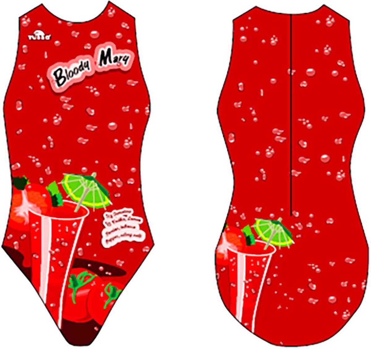 Turbo Bloody Mary Zwemkleding Rood M Vrouw Maroon / Red