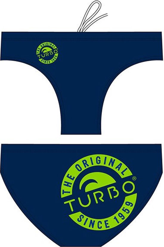 Foto: Turbo original waterpolo zwemslip blauw 5xl man