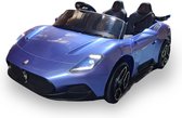 Maserati MC20 Kinderauto Blauw | 24V 2-zits