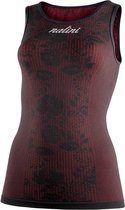 Nalini - Dames - Ondershirt Fietsen - Mouwloos - Onderkleding Wielrennen - Zwart - Rood - NALINISEAMLESSLADYTANK - XS