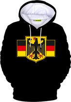 100% Katoenen Zwaargewicht Vintage Duitsland Duitse Vlag Capuchon Hoodie voor Heren Hoodies for men Zware Hooded Sweater van PicOnTshirt cadeau voor mannen 2XL
