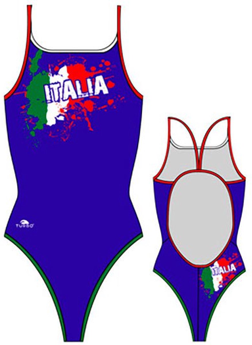 Turbo Italy 2012 Zwemkleding Blauw 4XL Vrouw Navy