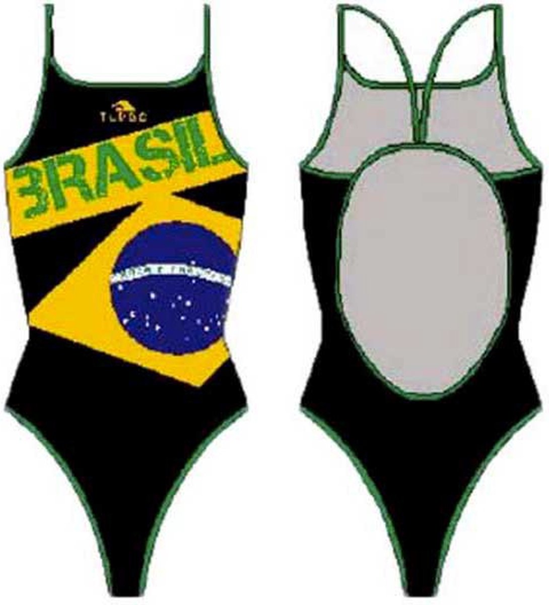 Turbo Brazil Ii Zwemkleding Zwart 5XL Vrouw