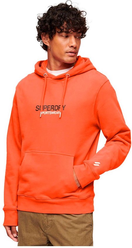 Superdry Sportswear Logo Loose Capuchon Oranje L Man