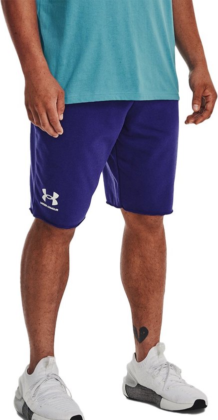 Under Armour Rival Terry Shorts Blauw S / Regular Homme