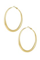 Yehwang- Basic oorbellen met uiteenloping - goud
