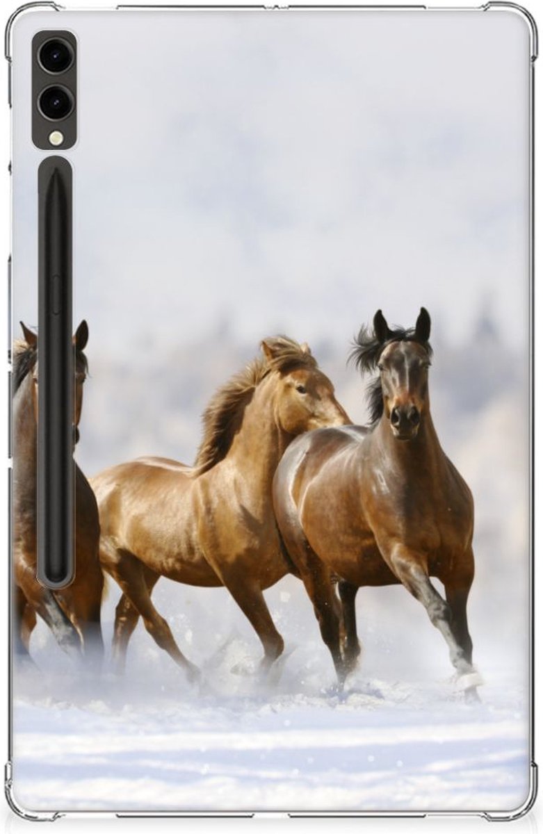 Samsung Galaxy Tab S9 Plus Back Case Paarden