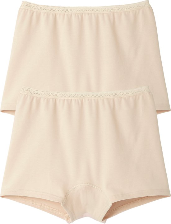 Damart - Set van 2 stretchkatoenen shorties - Dames - Roze - 50/52