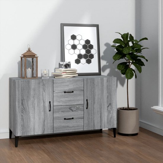 vidaXL Buffet 100 x 36 x 60 cm Bois décoré Chêne Sonoma gris coloré