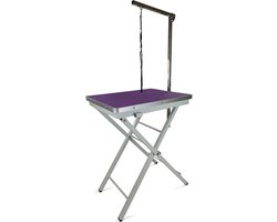 Trimtafel Showtime - Ringside - Honden Showtafel Trimtafels Voor Hond en Puppy - Met Trimarm en Trimlus - Inklapbaar - Paars - 60 x 45 x 82 CM