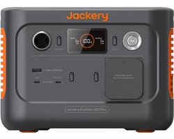 Jackery - Explorer 300 Plus – Draagbare Powerstation - Draagbare Zonnegenerator, 288Wh LiFePO4 Batterij - 300W AC Uitgangen (600W Peak) - Volledig Opladen in 2 uur