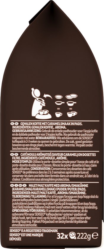 Senseo Caramel Koffiepads - Intensiteit 2/9 - 10 x 32 pads - Senseo
