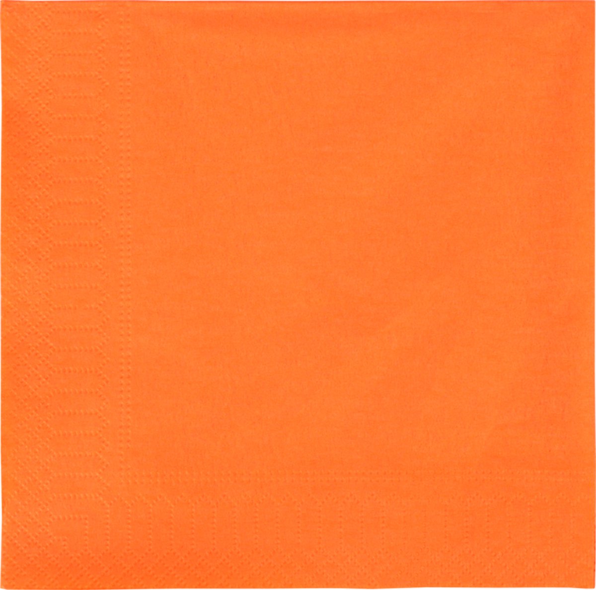 Servet - papier - 2-laags - 33x33cm - oranje - 100 stuks
