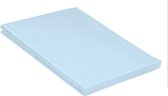 Drap en Katoen Confortablement Laken Double -150x250 cm -Bleu Blauw