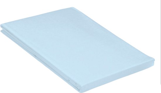 Comfortabel zacht Katoen Laken Tweepersoons -150x250 cm -Licht Blauw