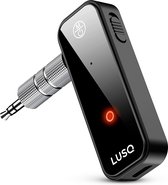 LUSQ® Bluetooth Receiver - BT 5.0 - 3.5MM AUX - Bluetooth Ontvanger - Handsfree Bellen - Bluetooth Audio Receiver - Bluetooth Auto via AUX