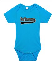 Bellatio Decorations baby rompertje - Influencer - blauw - cadeau romper - kraamcadeau 68