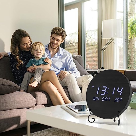 WoodSense LED-Houten Klok – Spraakgestuurd & Stijlvol voor Elke Ruimte WoodSense LED-Houten Klok – Spraakgestuurd & Stijlvol voor Elke Ruimte