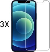 Screenz® - Screenprotector geschikt voor iPhone 12 Pro Max - Tempered glass Screen protector geschikt voor iPhone 12 Pro Max - Beschermglas - Glasplaatje - 3 stuks