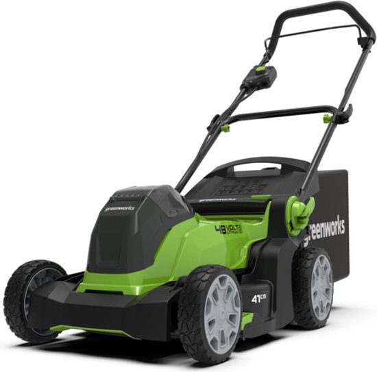  - Greenworks - G48LM41K2X grasmaaier met 2 48/24V accu's