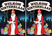 8x stuks deurposters Welkom Sinterklaas A1 - 59 x 84 cm - Sinterklaas feestversiering