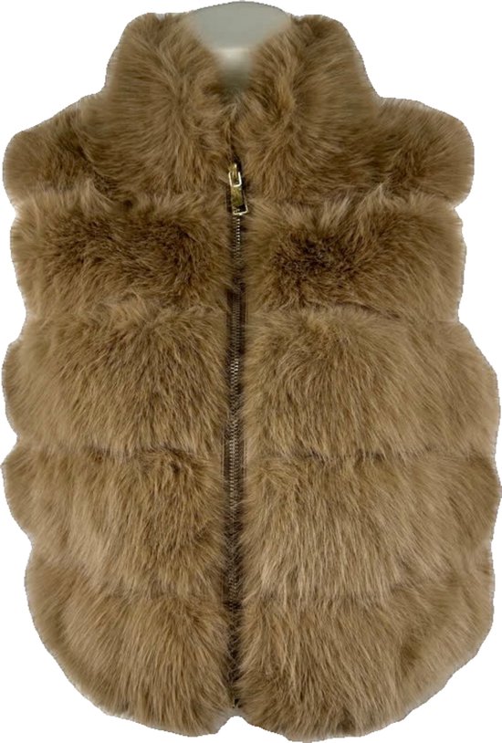 Manteau élégant en fausse fourrure pour femme - Chaud et doux - Disponible en 4 couleurs élégantes - Taille unique - Camel