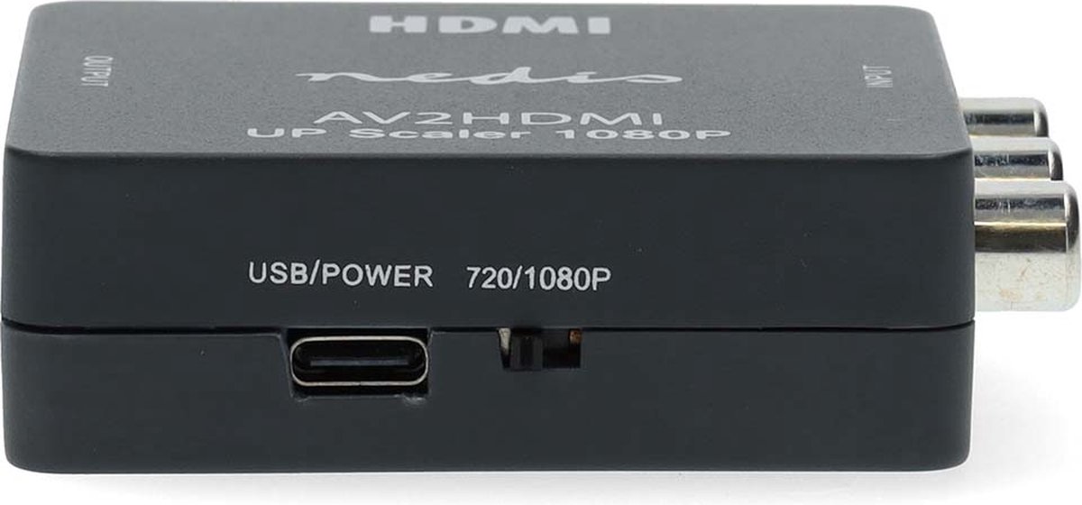 Nedis HDMI-Converter - 3x RCA Female - HDMI Output - 1-weg - 1080p - 1.65 Gbps - ABS - Antraciet