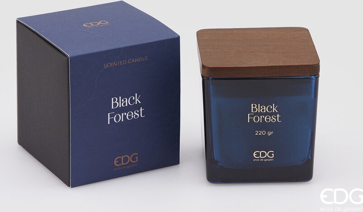 EDG - Enzo De Gasperi Geurkaars Zwarte Woud houten deksel H9,5 Black Forest