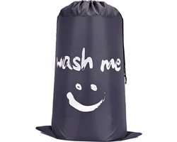 Waszak Wash Me - 60 x 90 cm - met trekkoord - Grijs