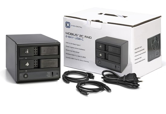 Oyen Digital Mobius 2C RAID 2-Bay USB-C HDD - 24TB van Merkloos — afbeelding 5