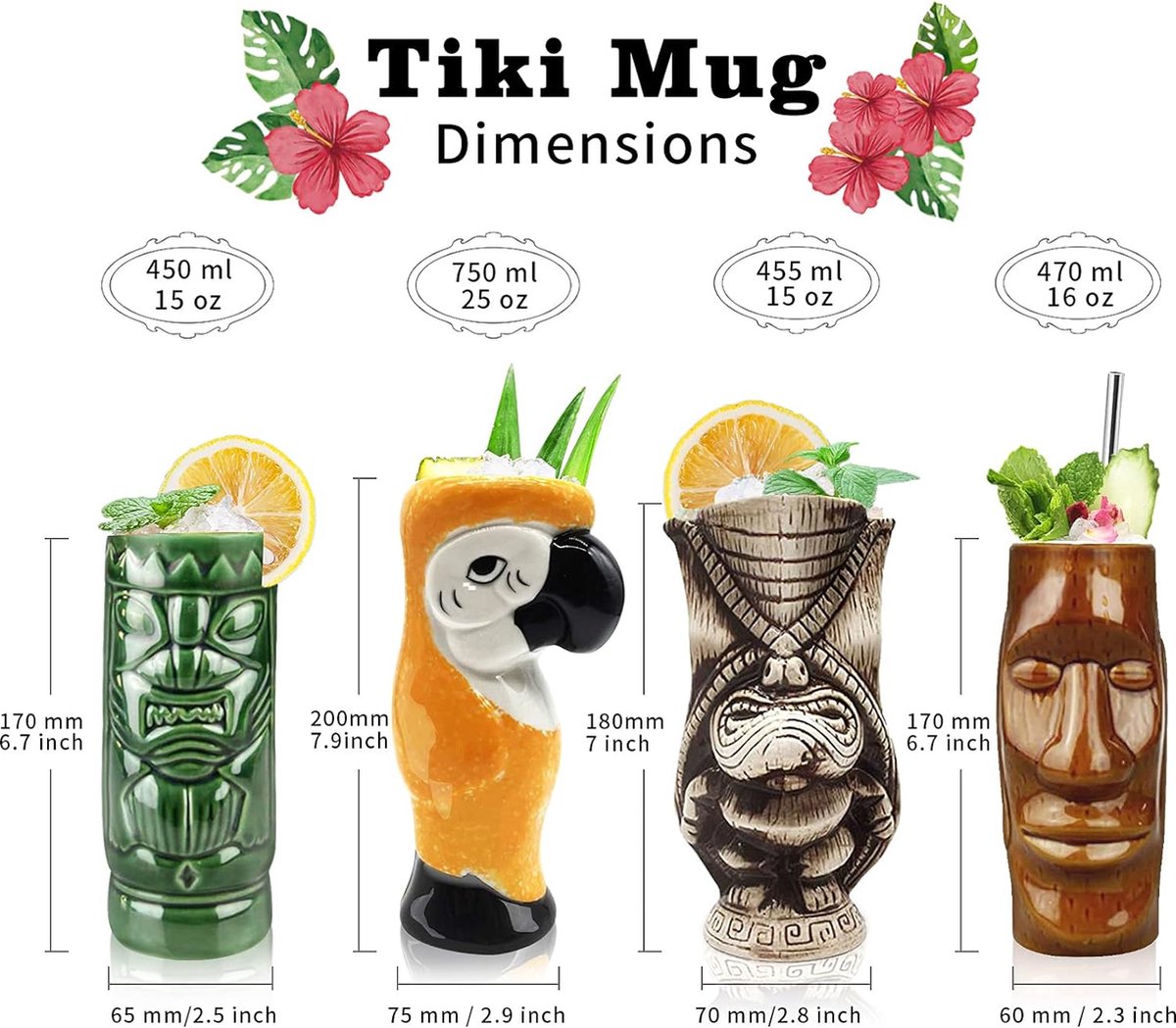 Set de 3 Tiki Mug Toscano - Cocktail 7