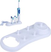 Tandenborstel Houder - Houder Voor Oral B Tandenborstel - Houder voor Tandenborstel en Opzetborstels - Inclusief Opbergunit Voor 4 Opzetborstels - IXEN